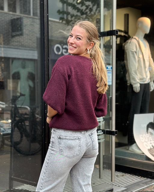 Teddy Trui Marley Diep Paars