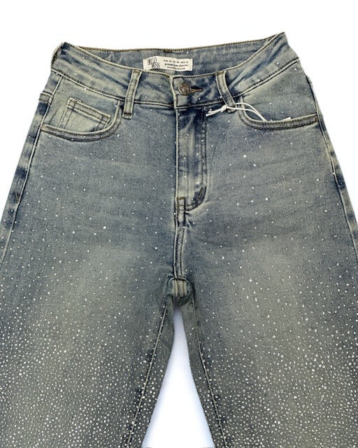 Hello Miss Wide Leg Glitter Jeans