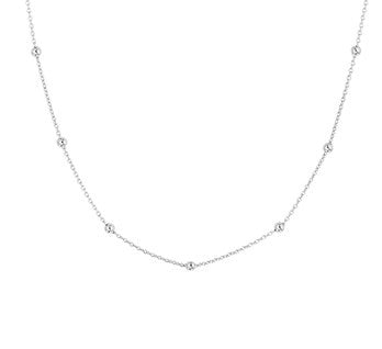 Collier Bolletjes - Echt Zilver