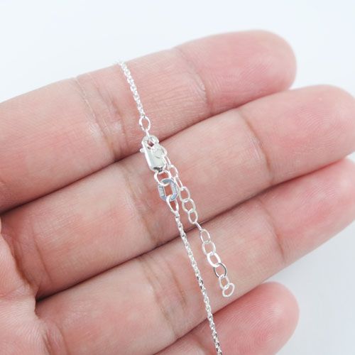 Zilveren Hoop, Geloof En Liefde ketting