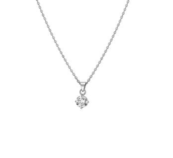 Zirconia Necklace Real Silver