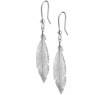 Trendy Veer oorbellen Zilver