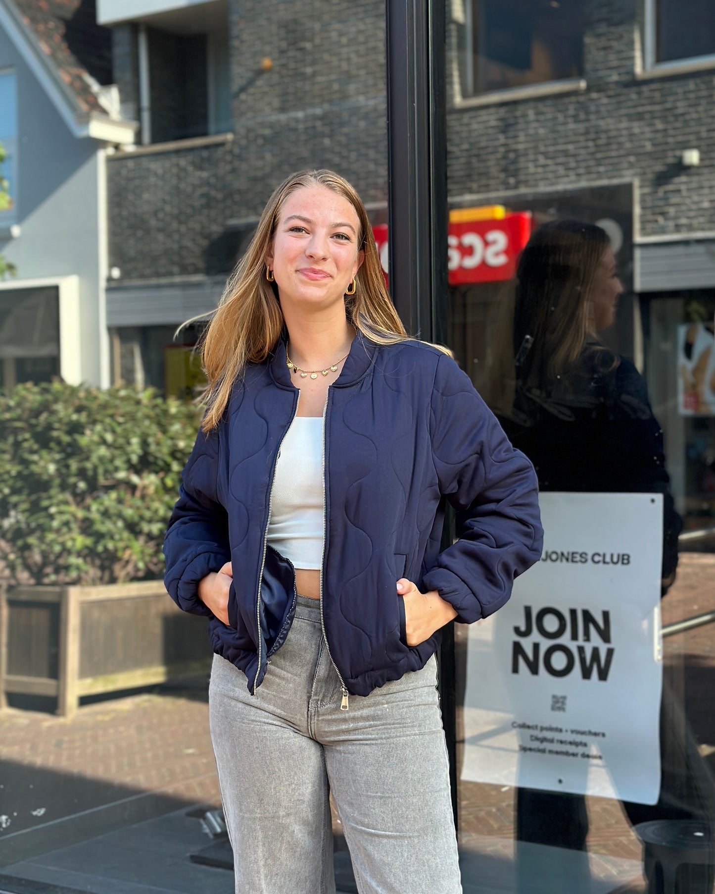 Bomberjack Anais Blauw