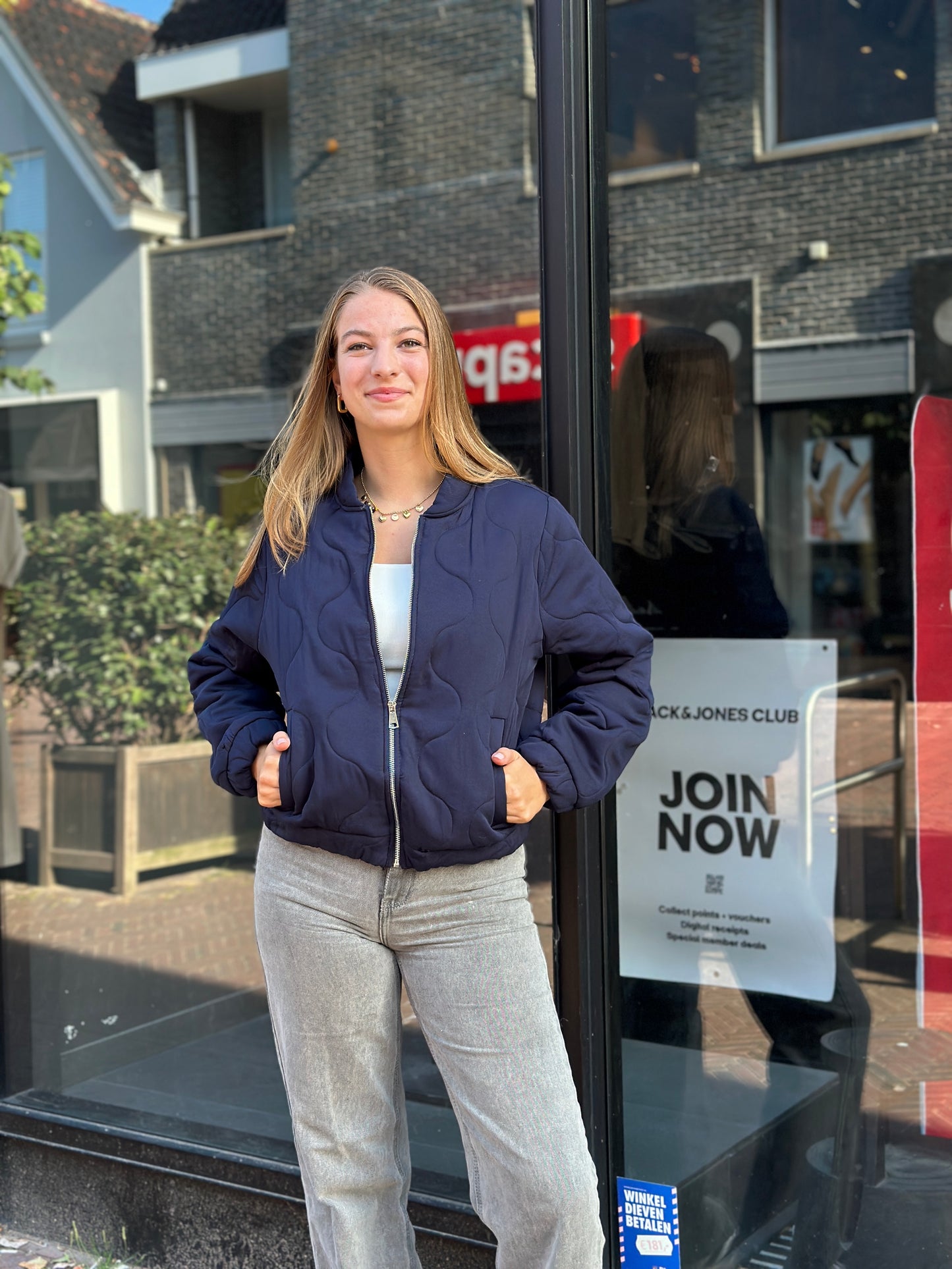 Bomberjack Anais Blauw