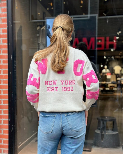 New York Trui Fuchsia