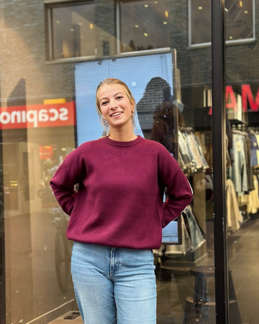 New York Trui Burgundy