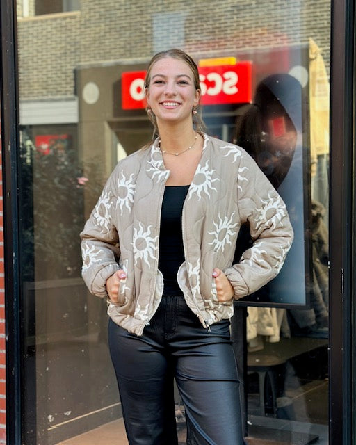 Bomberjack Zon Taupe