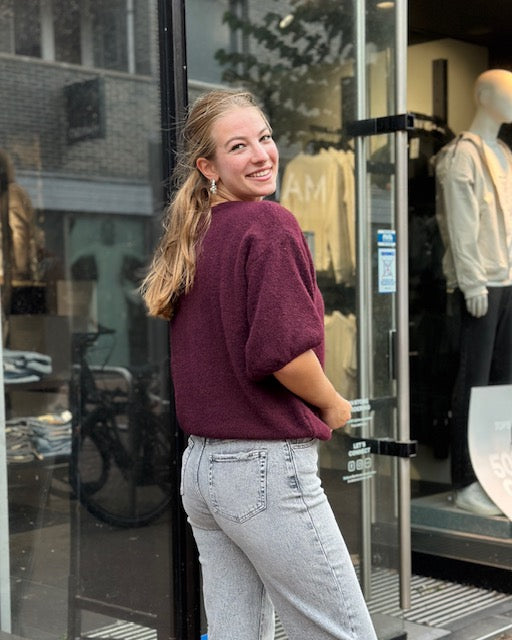 Teddy Trui Marley Diep Paars