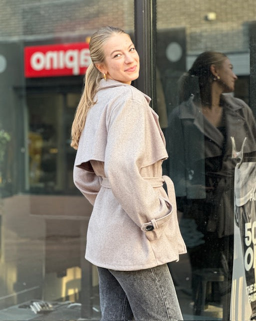 Midi Trenchcoat Jessy Taupe