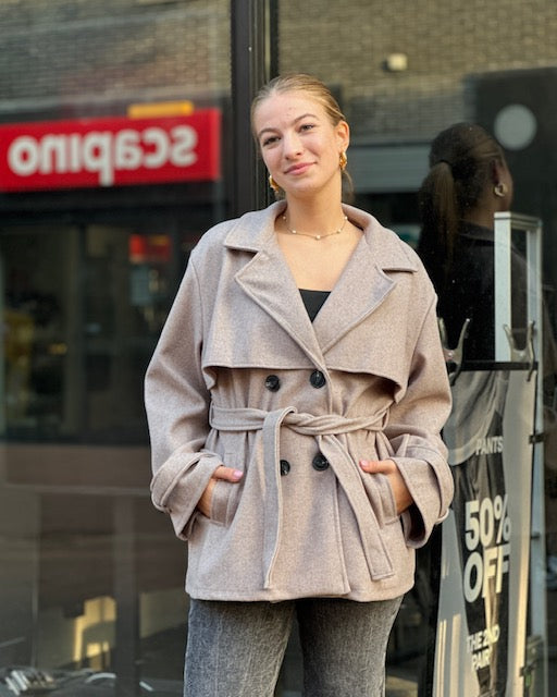 Midi Trenchcoat Jessy Taupe