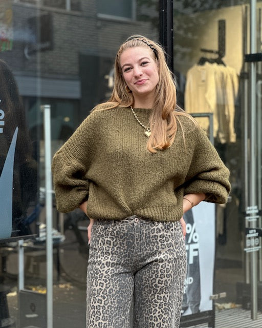 Army Gebreide Trui Laura