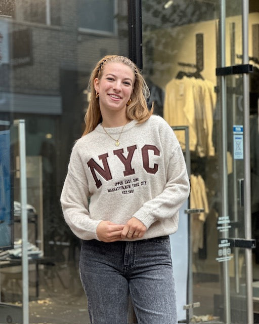 NYC Sweater Beige