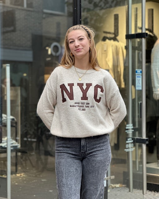NYC Sweater Beige