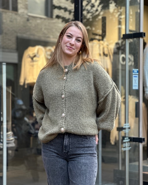 Oversized Vest Groen Cathy