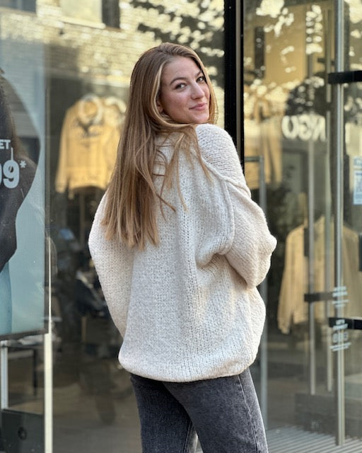 Oversized Vest Beige Cathy