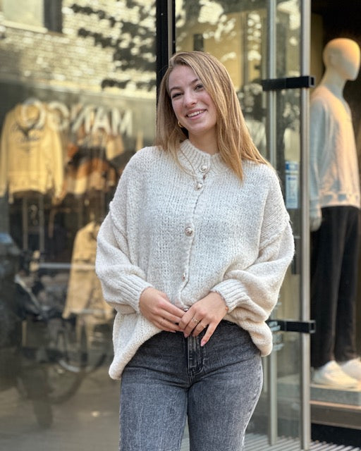 Oversized Vest Beige Cathy