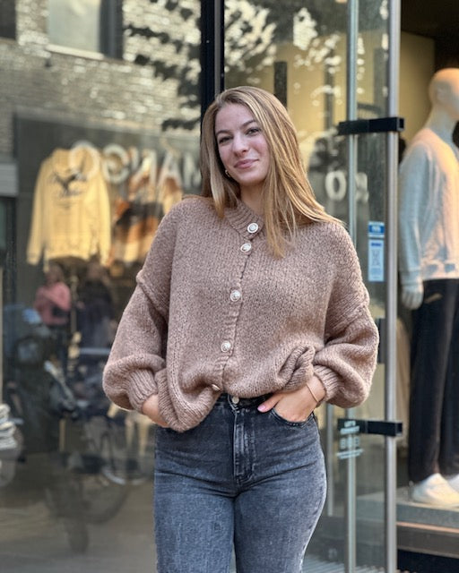 Oversized Vest Camel Cathy