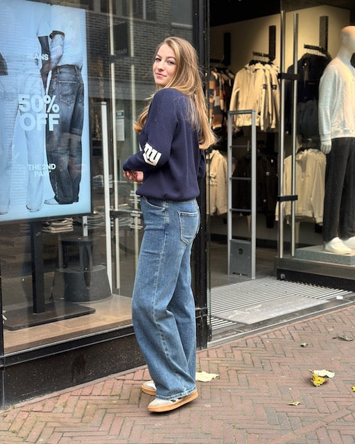 Laulia Schuine Knoop Jeans