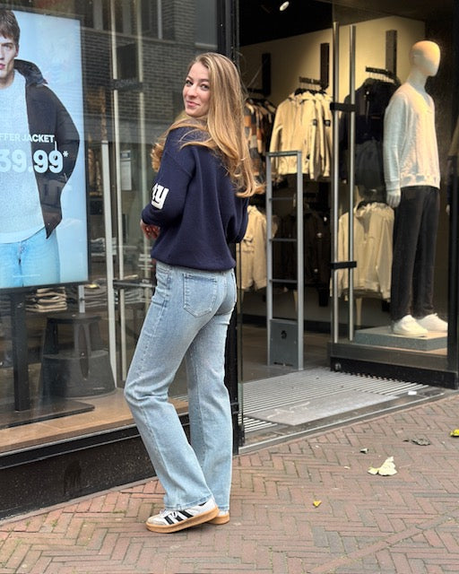 Hello Miss Wide Leg Glitter Jeans