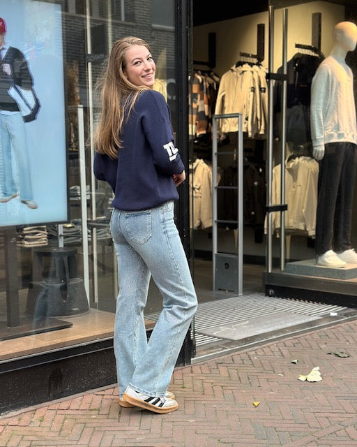 Hello Miss Wide Leg Glitter Jeans