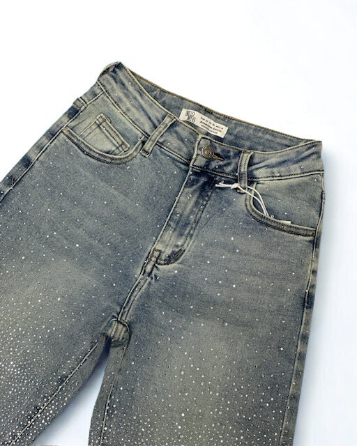 Hello Miss Wide Leg Glitter Jeans