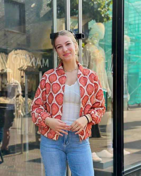 Bomber Jacket Rust Brown