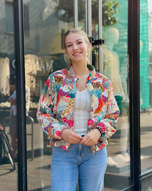 Bomber Jacket Parrot