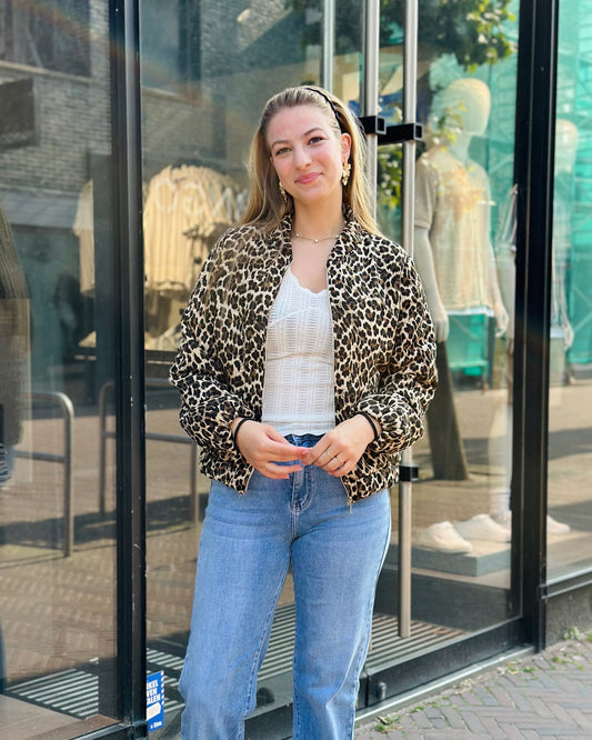 Bomber Jacket Leopard