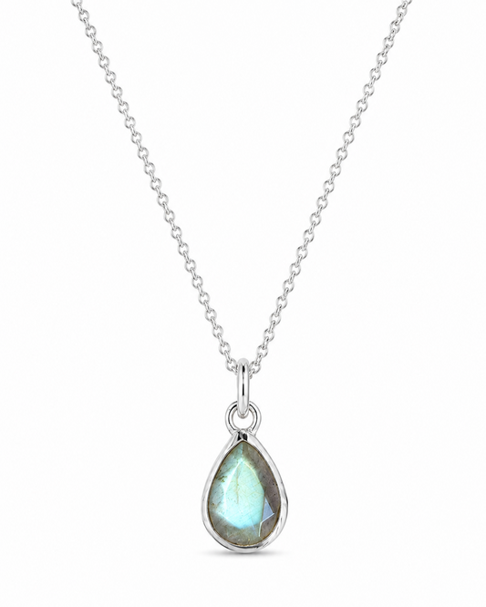Labradorite Necklace - Real Silver