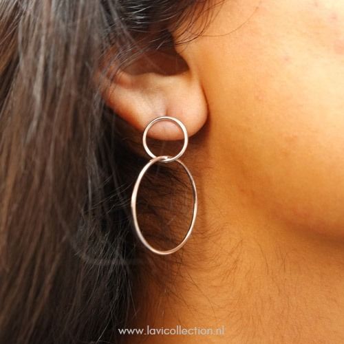 Real Silver Innercircle Earrings