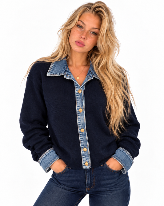 Denim Soft Knit Blauw
