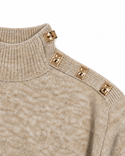 Beige Trui Mia