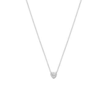 Gerhodineerd zilveren collier met een Hart