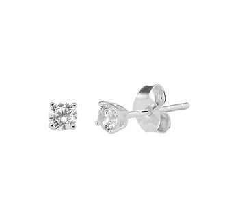 Mini Zirconia Stud Earrings 3mm