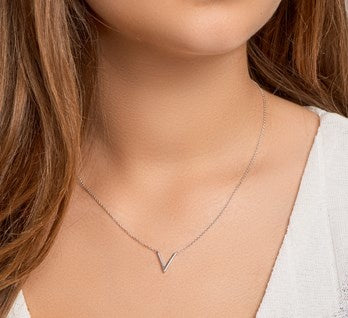 Minimalistisch V Collier