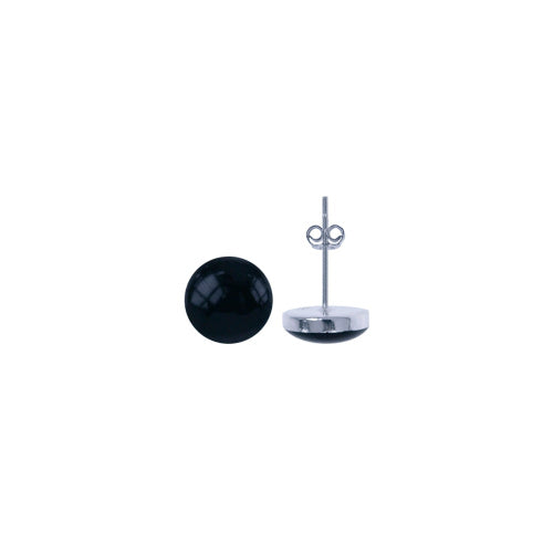Onyx Stud Earrings 4mm