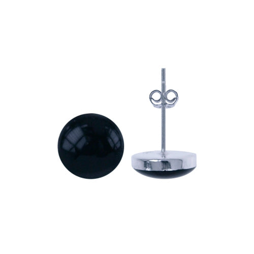 Onyx Stud Earrings 8mm
