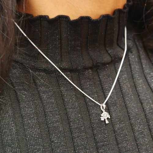 Zilveren Levensboom Collier