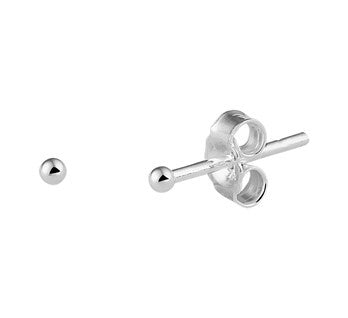 Silver Stud Earrings 2mm