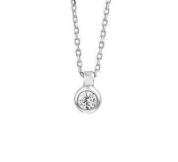Zirkonia Ketting Echt Zilver