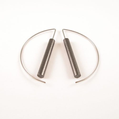 Modern earrings Anthracite