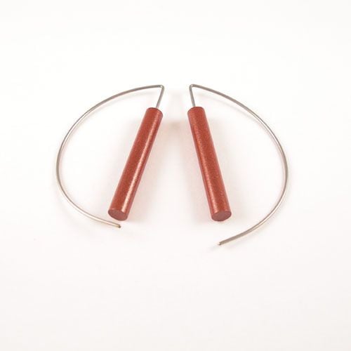 Modern Earrings - Brown