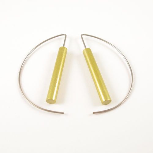 Modern earrings Gold