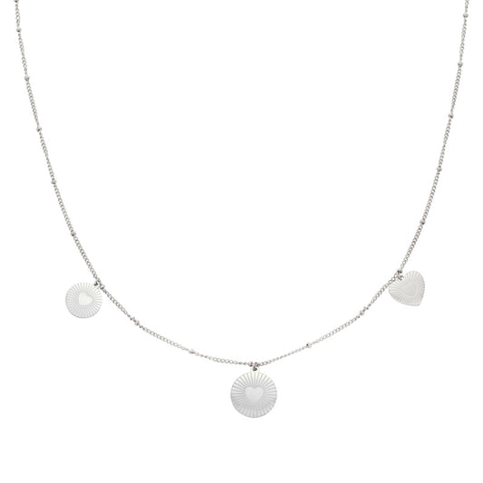 Stainless Steel Hart Ketting - Locked in Love