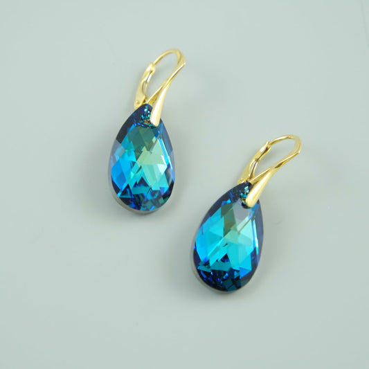 Swarovski Earrings - Bermuda Blue