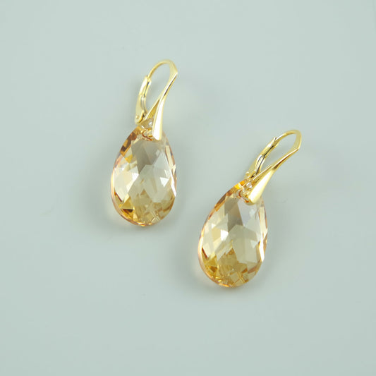 Swarovski Earrings - Champagne